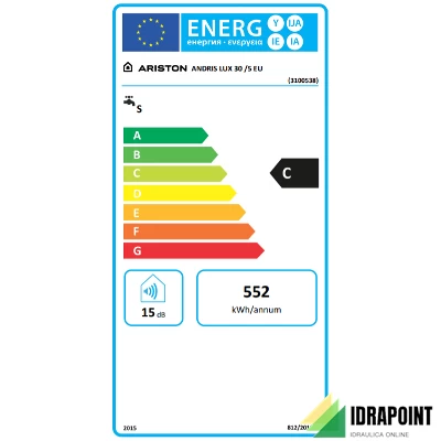 SCALDACQUA ANDRIS LUX 30 LT SOPRALAVELLO GARANZIA 5 ANNI